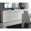 Buffet, Bahut, Enfilade FABIO. 4 Portes Et 4 Tiroirs. Coloris Blanc Brillant High Gloss. Meuble Design Et Contemporain -Magasin de meubles de restaurant buffet 8933115