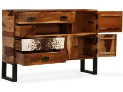 Buffet Bahut Armoire Console Meuble De Rangement Bois Massif De Sesham 115 Cm 4402100 11 Buffet Bahut Armoire Console Meuble De Rangement Bois Massif De Sesham 115 Cm 4402100 -Magasin de meubles de restaurant buffet 8933955