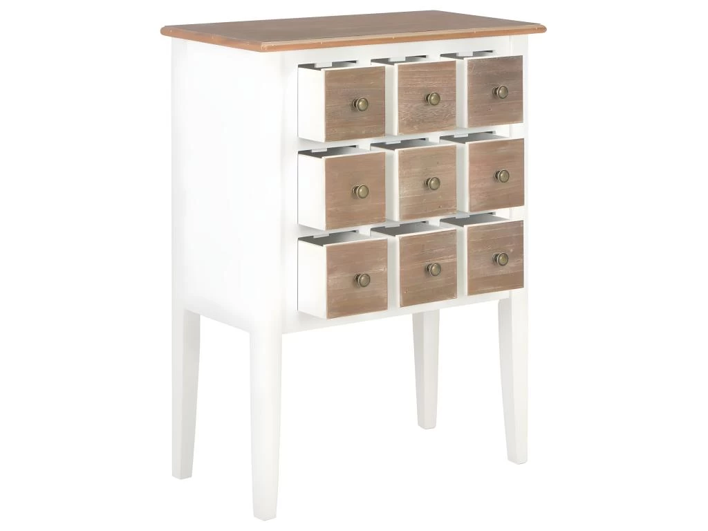 Buffet Bahut Armoire Console Meuble De Rangement Blanc 80 Cm Bois Massif 4402224 4 Buffet Bahut Armoire Console Meuble De Rangement Blanc 80 Cm Bois Massif 4402224 – Image 2