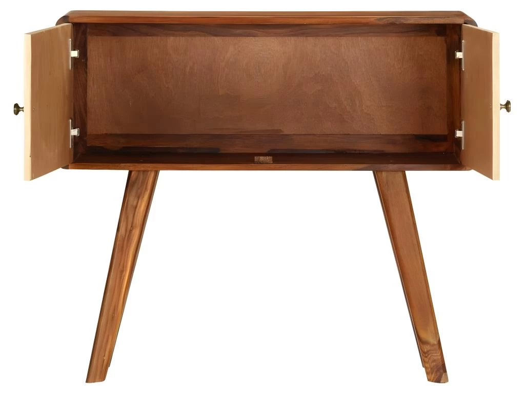 Buffet Bahut Armoire Console Meuble De Rangement Bois De Sesham Solide Imprimé Doré 90 Cm 4402271 7 Buffet Bahut Armoire Console Meuble De Rangement Bois De Sesham Solide Imprimé Doré 90 Cm 4402271 – Image 5