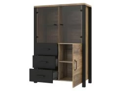 Buffet Haut Collection DARWIN. Couleur épicéa Et Noir. 3 Portes Et 3 Tiroirs. 11 Buffet Haut Collection DARWIN. Couleur épicéa Et Noir. 3 Portes Et 3 Tiroirs. -Magasin de meubles de restaurant buffet 8934249