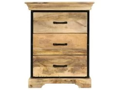 Buffet Bahut Armoire Console Meuble De Rangement Coffre à Tiroirs 75 Cm Bois Solide De Manguier 4402260 -Magasin de meubles de restaurant buffet 8934411