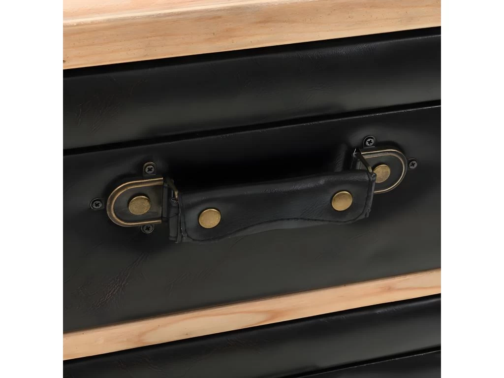 Buffet Bahut Armoire Console Meuble De Rangement à Tiroirs Bois De Sapin Massif 80 Cm 4402188 4 Buffet Bahut Armoire Console Meuble De Rangement à Tiroirs Bois De Sapin Massif 80 Cm 4402188 – Image 2