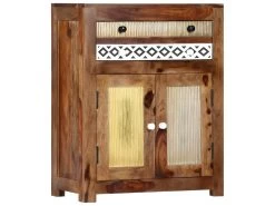 Buffet Bahut Armoire Console Meuble De Rangement Latérale 75 Cm Bois Massif 4402052