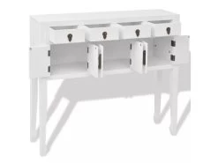 Buffet Bahut Armoire Console Meuble De Rangement En Style Chinois En Bois Massif Blanc 4402004 -Magasin de meubles de restaurant buffet 8934873