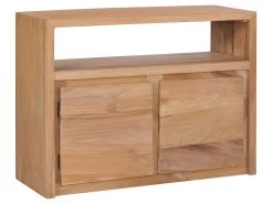 Buffet Bahut Armoire Console Meuble De Rangement 80 Cm Bois De Teck Massif 4402220