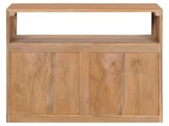Buffet Bahut Armoire Console Meuble De Rangement 80 Cm Bois De Teck Massif 4402220 -Magasin de meubles de restaurant buffet 8935119
