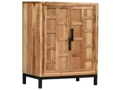 Buffet Bahut Armoire Console Meuble De Rangement Bois D'acacia Solide 76 Cm Marron 4402190