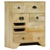 Buffet Bahut Armoire Console Meuble De Rangement Coffre à Tiroirs 75 Cm Bois Solide De Manguier 4402268 -Magasin de meubles de restaurant buffet 8935189