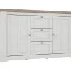 Buffet 160 Cm 2 Portes 3 Tiroirs Décor Chêne Clair Blanchi - ANGELE 2 Buffet 160 Cm 2 Portes 3 Tiroirs Décor Chêne Clair Blanchi - ANGELE -Magasin de meubles de restaurant buffet 8940503