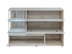 Buffet, Bahut, Enfilade KLIS Trois Portes Et Trois Niches. Coloris Gris Perle Et Chêne. Style Design. 7 Buffet, Bahut, Enfilade KLIS Trois Portes Et Trois Niches. Coloris Gris Perle Et Chêne. Style Design. -Magasin de meubles de restaurant buffet 8940675