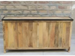 Buffet 4 Portes En Bois Massif Et Métal - Naturel 8 Buffet 4 Portes En Bois Massif Et Métal - Naturel -Magasin de meubles de restaurant buffet 9231421