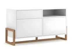 Buffet 1 Tiroir 2 Portes Oslo Blanc - Blanc