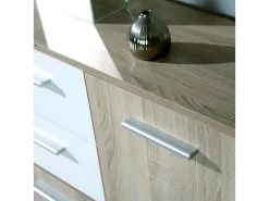 LIST - Buffet 5 Portes 2 Tiroirs Aspect Bois -Magasin de meubles de restaurant buffet 9518253