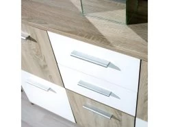 LIST - Buffet 5 Portes 2 Tiroirs Aspect Bois -Magasin de meubles de restaurant buffet 9518255