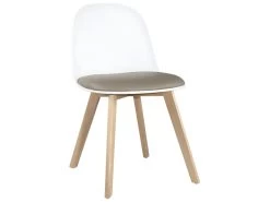 Lot De 2 Chaises De Cuisine Scandinaves UFI (blanc-gris) -Magasin de meubles de restaurant chaise 10026451