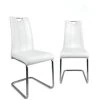 KAYELLES Lot De 2 Chaises De Salle à Manger Design Contemporain ABLA (blanc) -Magasin de meubles de restaurant chaise 10026631