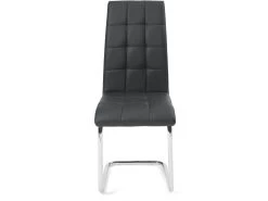 KAYELLES Lot De 2 Chaises Salle A Manger Simili Et Chrome MAXI ( Noir ) -Magasin de meubles de restaurant chaise 10026673