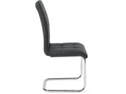 KAYELLES Lot De 2 Chaises Salle A Manger Simili Et Chrome MAXI ( Noir ) -Magasin de meubles de restaurant chaise 10026675