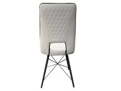 Chaise En Simili Gris Crème Avec Piètement Filaire En Métal - VOGUE 9 Chaise En Simili Gris Crème Avec Piètement Filaire En Métal - VOGUE -Magasin de meubles de restaurant chaise 10030777