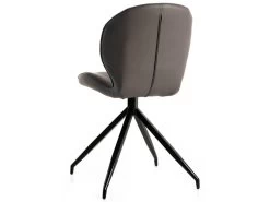 FOLA - Lot De 4 Chaises Simili Taupe Piètement Etoile -Magasin de meubles de restaurant chaise 10198423