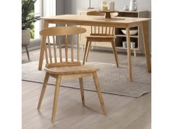 Pack 2 Chaises Ben En Bois Couleur Chêne -Magasin de meubles de restaurant chaise 10555469