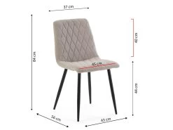 Pack 4 Chaises Abril Recouvertes De Tissu Beige 10 Pack 4 Chaises Abril Recouvertes De Tissu Beige -Magasin de meubles de restaurant chaise 10558569