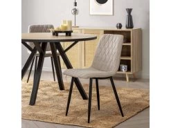 Pack 4 Chaises Abril Recouvertes De Tissu Beige 11 Pack 4 Chaises Abril Recouvertes De Tissu Beige -Magasin de meubles de restaurant chaise 10558571