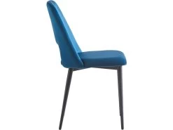 Lot De 2 Chaises En Velours "Fedora" - Bleu Foncé -Magasin de meubles de restaurant chaise 10560871