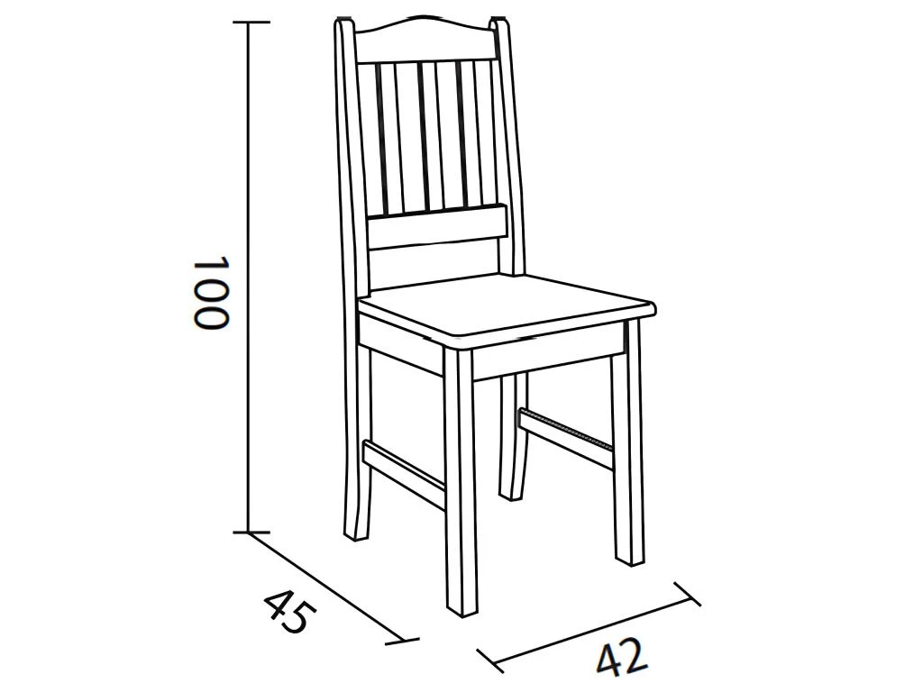 Lot De 2 Chaises De Salle à Manger En Pin Massif Coloris Miel - Longueur 42 X Profondeur 45 X Hauteur 100 Cm 7 Lot De 2 Chaises De Salle à Manger En Pin Massif Coloris Miel - Longueur 42 X Profondeur 45 X Hauteur 100 Cm – Image 5
