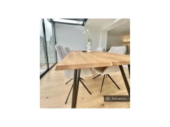 Chaise Avec Accoudoirs DIMIA - Tissu Et Métal - Crème -Magasin de meubles de restaurant chaise 10735283