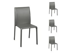 Quatuor De Chaises Grises - BOUBLI