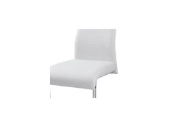 Quatuor De Chaises Simili Cuir Blanc - ROME 7 Quatuor De Chaises Simili Cuir Blanc - ROME -Magasin de meubles de restaurant chaise 11141827