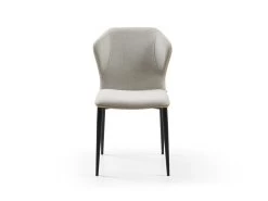 Lot De 6 Chaises En Tissu, Simili Et Métal - Gris Clair Et Beige - KIDANA De Pascal MORABITO -Magasin de meubles de restaurant chaise 11207901