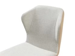 Lot De 6 Chaises En Tissu, Simili Et Métal - Gris Clair Et Beige - KIDANA De Pascal MORABITO -Magasin de meubles de restaurant chaise 11207905