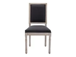 Lot De 6 Chaises En Tissu Et Bois D'hévéa - Noir - AMBOISETTE 14 Lot De 6 Chaises En Tissu Et Bois D'hévéa - Noir - AMBOISETTE -Magasin de meubles de restaurant chaise 11209841