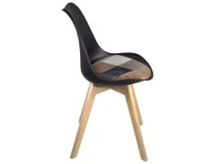 Lot 2 Chaises Scandinaves Coussin Patchwork LAO (Marron) 12 Lot 2 Chaises Scandinaves Coussin Patchwork LAO (Marron) -Magasin de meubles de restaurant chaise 11225991