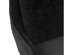 AYDEN - Fauteuil De Table En Tissu Chenillé Noir Et Métal Noir 9 AYDEN - Fauteuil De Table En Tissu Chenillé Noir Et Métal Noir -Magasin de meubles de restaurant chaise 11575503