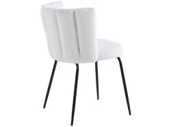 Lot De 4 Chaise De Salle à Manger Rembourrée En Tissu Au Crochet Neige - Longueur 57 X Profondeur 60 X Hauteur 79 Cm 9 Lot De 4 Chaise De Salle à Manger Rembourrée En Tissu Au Crochet Neige - Longueur 57 X Profondeur 60 X Hauteur 79 Cm -Magasin de meubles de restaurant chaise 12073279