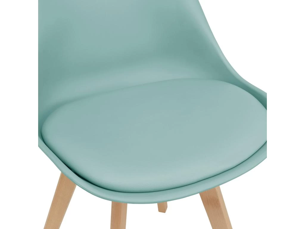 Lot De 2 Chaises Siège De Salle à Manger Cuisine Scandinave Synthétique Hêtre 81 Cm Vert 03_0002771 7 Lot De 2 Chaises Siège De Salle à Manger Cuisine Scandinave Synthétique Hêtre 81 Cm Vert 03_0002771 – Image 5