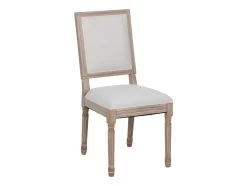 EMIA - Lot De 2 Chaises Dossier Rectangulaire Tissu Blanc 9 EMIA - Lot De 2 Chaises Dossier Rectangulaire Tissu Blanc -Magasin de meubles de restaurant chaise 12401781
