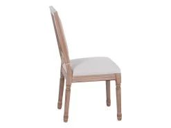 EMIA - Lot De 2 Chaises Dossier Rectangulaire Tissu Blanc 10 EMIA - Lot De 2 Chaises Dossier Rectangulaire Tissu Blanc -Magasin de meubles de restaurant chaise 12401783