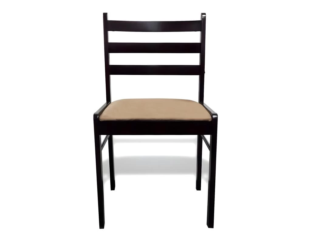 Lot De 6 Chaises De Salle à Manger Cuisine Design Classique Bois Solide Et Velours Marron CDS022558 4 Lot De 6 Chaises De Salle à Manger Cuisine Design Classique Bois Solide Et Velours Marron CDS022558 – Image 2