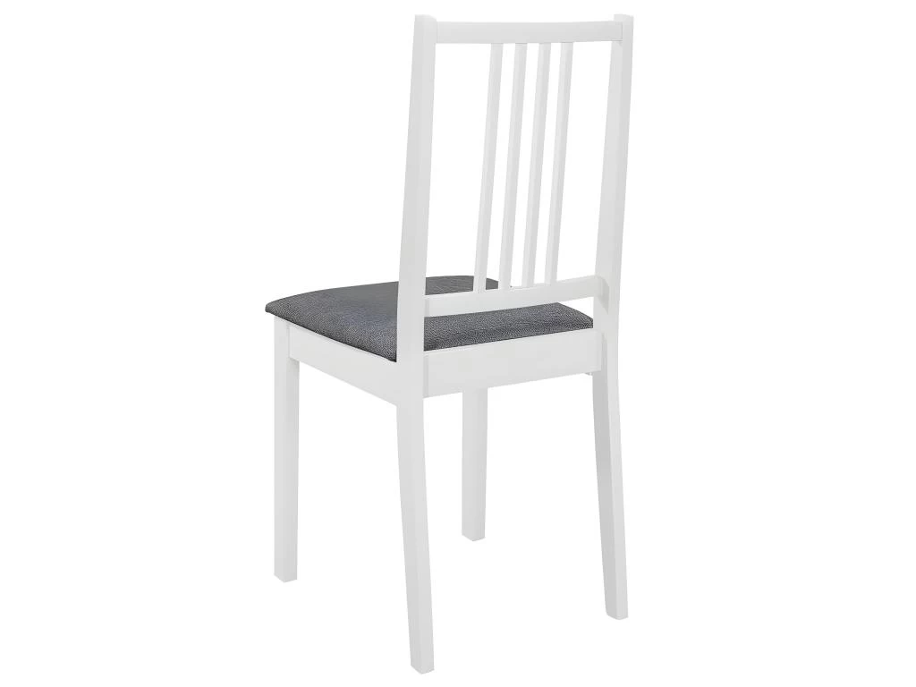 Lot De 2 Chaises De Salle à Manger Cuisine à Dîner Avec Coussins Design Classique Bois Solide Blanc CDS021176 7 Lot De 2 Chaises De Salle à Manger Cuisine à Dîner Avec Coussins Design Classique Bois Solide Blanc CDS021176 – Image 5