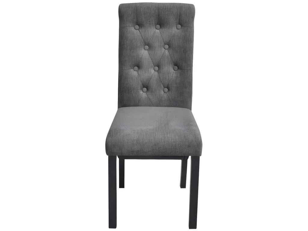 Lot De 2 Chaises De Salle à Manger Cuisine Design Moderne Et Confortable Gris Clair Tissu CDS020476 6 Lot De 2 Chaises De Salle à Manger Cuisine Design Moderne Et Confortable Gris Clair Tissu CDS020476 – Image 4