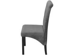 Lot De 2 Chaises De Salle à Manger Cuisine Design Moderne Et Confortable Gris Clair Tissu CDS020476 11 Lot De 2 Chaises De Salle à Manger Cuisine Design Moderne Et Confortable Gris Clair Tissu CDS020476 -Magasin de meubles de restaurant chaise 12442397