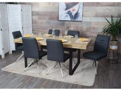 Lot De 2 Chaises De Salle à Manger Cuisine Design Moderne Acier Inoxydable Et Tissu Brossé Gris Foncé 04_0000242 10 Lot De 2 Chaises De Salle à Manger Cuisine Design Moderne Acier Inoxydable Et Tissu Brossé Gris Foncé 04_0000242 -Magasin de meubles de restaurant chaise 12442897