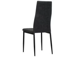 Lot De 6 Chaises De Salle à Manger Cuisine Design Contemporain Tissu Gris Foncé CDS022444 -Magasin de meubles de restaurant chaise 12443145