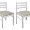 Lot De 2 Chaises De Salle à Manger Cuisine Design Classique Hévéa Solide Et Velours Blanc CDS020170 1 Lot De 2 Chaises De Salle à Manger Cuisine Design Classique Hévéa Solide Et Velours Blanc CDS020170 -Magasin de meubles de restaurant chaise 12443553