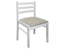 Lot De 4 Chaises De Salle à Manger Cuisine Design Classique Hévéa Solide Et Velours Blanc CDS021237 9 Lot De 4 Chaises De Salle à Manger Cuisine Design Classique Hévéa Solide Et Velours Blanc CDS021237 -Magasin de meubles de restaurant chaise 12443617